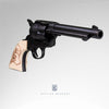 Colt 45 Western Frontier Replica Black finish - Bulls Head Grips